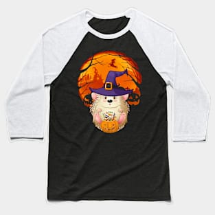 Porcupine pumpkin witch Baseball T-Shirt